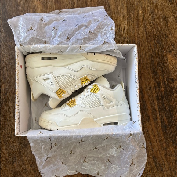 Other - Jordan 4 women’s metallic gold